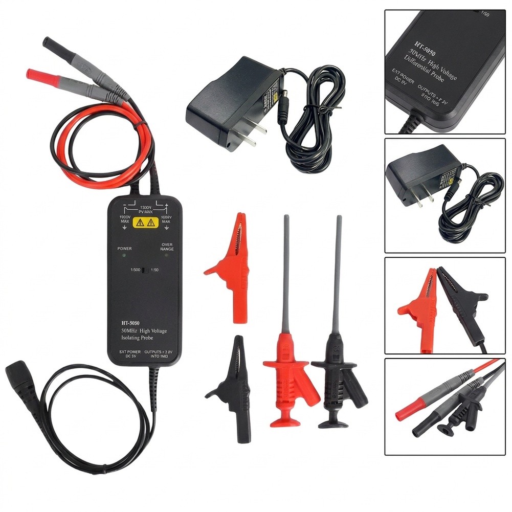 HT8050 HT8100 – wysokonapięcio – High Voltage Differential Probe 100Mhz 1300V recenzja i cena